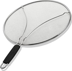 15 Inch Stainless Steel Frying Pan Splatter Guard Oil Splash Shield