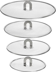 4 Pack Splatter Screen for Frying Pan, 13″, 11.5″, 10″, 8″ Stainless Steel Greas