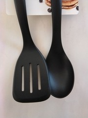 Kitchen Aid 2 Piece Tool Set (Slotted Turner / Basting Spoon) Almond Cream