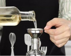 3PCS Kitchen Funnels Set,Stainless Metal Funnel for Filling Bottles – Silver