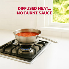 Flame Reducer Guard Simmer Plate Heat Diffuser For Gas Electric Range Stove