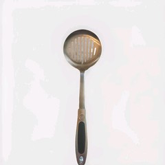 Inox Edelstahl Slotted Spoon 18/10 Stainless 14 Inch Slotted Draining Round