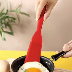 1pc Silicone Frying Shovel Non-Stick Pancake Egg Steak Spatula 7 Colors – NEW