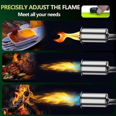 SEESE Powerful Propane Torch Gun,Kitchen Cooking Torch With One-Touch Max Fir…