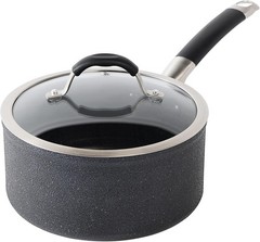 T-fal Stone Force Platinum Non Stick Cookware Set 12 Piece, Oven Black