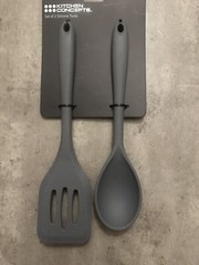 Slotted Turner And Spoon Set Of2 Silicone Tool Kitchen Concepts USA 🇺🇸 Seller