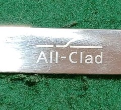 Vintage ALL-Clad Polished Stainless Steel Solid Kitchen Spoon