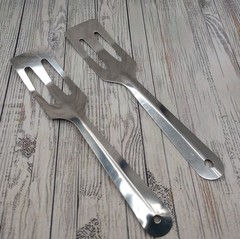 Slotted Servespoon Small Spatula Server Short Metal Turner Unbranded Lot of 2