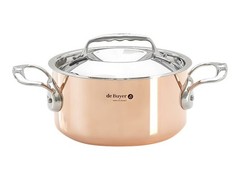 De Buyer Prima Matera pot arr. copper/stainless steel 16 cm induction pot / 6242.16
