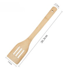 3pcs/set Bamboo Non Stick Frying Pan Spatula Rice Spoon Spatula High Temperature