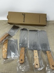 Anmarko Professional Metal Spatula 2 And 3 Piece Set Stainless Steel
