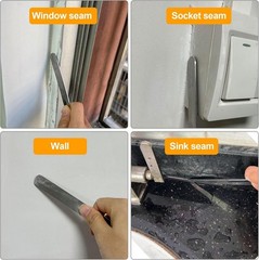 7 Packs Caulking Spatula Tool Set, Stainless Steel Multi-Size Caulk Finishing Sp