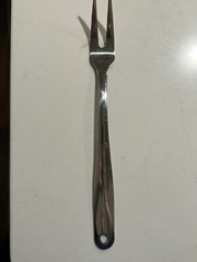 Vintage Meat Serving Fork Stainless Steel 18/10 China 14” Hole To Hang Sturdy