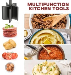 Heat Resistant Meat Chopper Smasher for Ground Beef Hamburger & More NEW