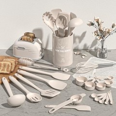 22PCS Silicone Cooking Utensils Set Heat Resistant Kitchen Tools $1.14 / count