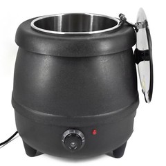 10L Stainless Steel Pot Electric Commercial Soup Kettle Jug Mulled Wine Warmer