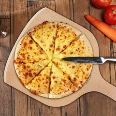 2 Pack Wooden Pizza Peel, 12 Inch Large Pizza Paddle Set for Oven, Stone, Pan or