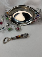 Vintage Gemstone and Wire 7 Piece Kitchen Set