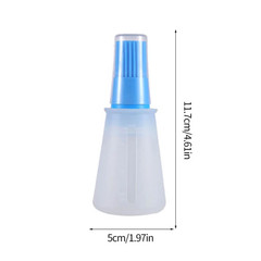 Silicone Heat-Resistant Food Grade Kitchen Baking Oil Dispenser with Small Brush