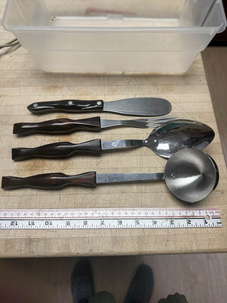 Cutco Serving Spoon Ladle Spreader Fork lot of 4 Kitchen Tools