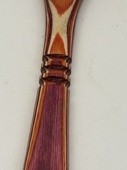 Island Bamboo Pakka Wood 12” Rainbow Spatula Turner Red Purple Utensil