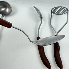 Vtg Cutco Cooking Utensil Set of 5 No. 16 15 14 13 12 Spoon Spatula Ladle Masher