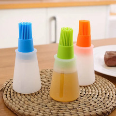 Silicone Heat-Resistant Food Grade Kitchen Baking Oil Dispenser with Small Brush