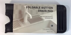 Faucet Mat Drain Pad for Kitchen Sink 24inch 6° Slope Splash Guard Fasten Button