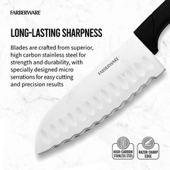23 Piece Stainless Steel Cutlery Utensil Set Black Dishwasher Safe Kitchen Tools