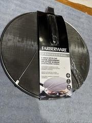 NEW Farberware Pro Stainless Steel 11 Inch Odor Absorbing Splatter Screen