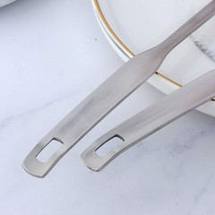 2 Pcs Soup Ladle Colander Metallic Frosting Flatware Cookware Serving Long Handl