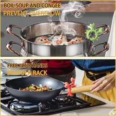 Silicone Crab Spatula Holder Heat Resistant Utensil Rest Kitchen Cooking Tool