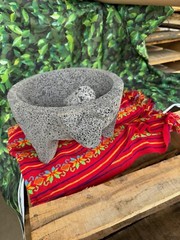Molcajete Stone 10in With A Pigs Face Shape