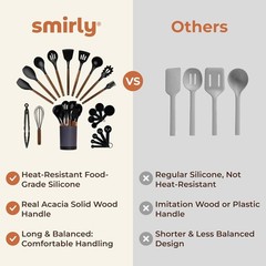 Kitchen Utensils Set – 22-Piece Silicone Cooking Utensils Set, Spatula Set wi…