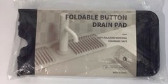 Faucet Mat Drain Pad for Kitchen Sink 24inch 6° Slope Splash Guard Fasten Button