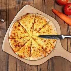 2 Pack Wooden Pizza Peel 12 Inch Paddle for Oven Stone Grill Baking Bread