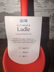 New with Tags! Get It Right GIR Ultimate Ladle Silcone – RED – BPA & BPS Free