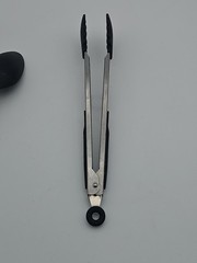 Matching Mixed Lot of 6 Unbranded Kitchen Utensil Supplies Stainless Black Handl