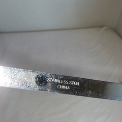 Vintage Serving Basting Spoon Black Plastic Stainless Steel 12.25” Unbranded