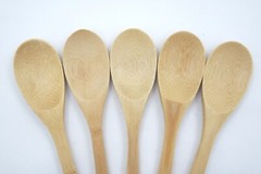 5 Piece Bamboo Utensil Kitchen Wooden Spoon Kitchen Tool ( USA Seller )