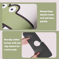 Faucet Mat for Kitchen Sink, 24 inch Long Kitchen Sink Splash Guard Behind Fa…