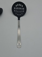 Matching Mixed Lot of 6 Unbranded Kitchen Utensil Supplies Stainless Black Handl