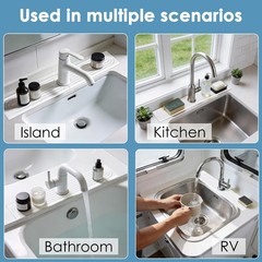 Diatomite Stone Faucet Mat for Kitchen Sink Sink Stone Quick Dry Around Fauce…