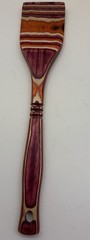 Island Bamboo Pakka Wood 12” Rainbow Spatula Turner Red Purple Utensil