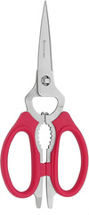 Messermeister 8-Inch Take-Apart Kitchen Scissors, Red – Includes Screwdriver, Nu