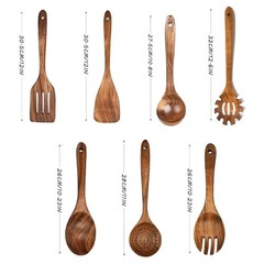 Wooden Kitchen Utensil Set – Natural Cooking Tools