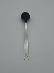 Matching Mixed Lot of 6 Unbranded Kitchen Utensil Supplies Stainless Black Handl