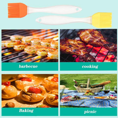 2PCS Oil Brush Silicone Baking Pastry Cream For BBQ Basting Kitchen Party New US