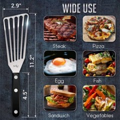 MIU Fish Spatula Stainless Steel Flexible Polished Metal Corrosion Resistant …