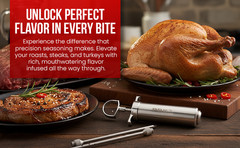 Heavy Duty Meat Injector 304 Stainless Steel – Seasoning Injector –